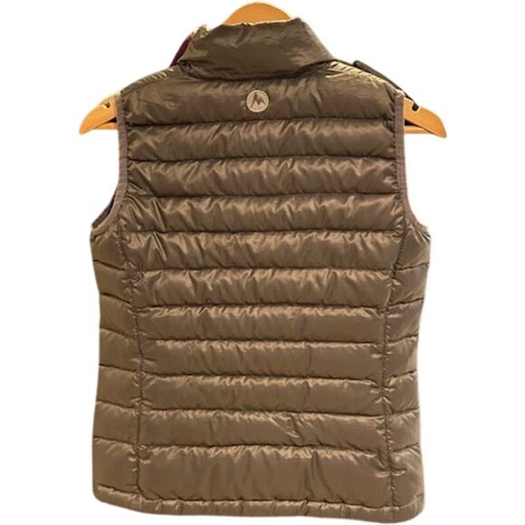 MARMOT Grey Gray 800 Fill Down Puffer Vest Lightweight Quilted Women's Size XS - Picture 12 of 13